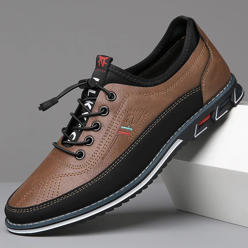 Lucian | Men's Premium Comfort Leather Shoes  - By Qivii