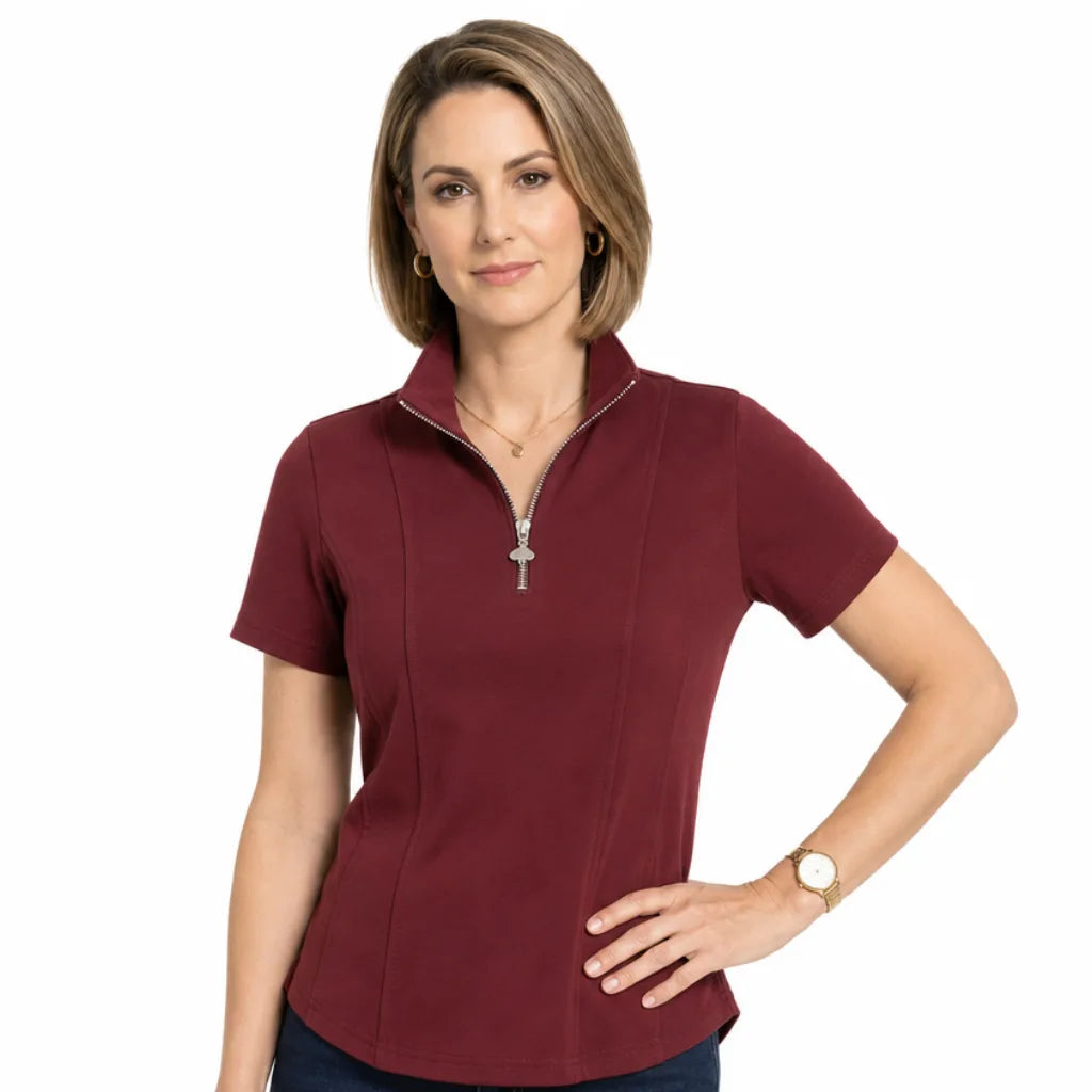 Lucie Zip-Up T-Shirt