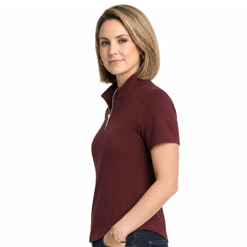 Lucie Zip-Up T-Shirt