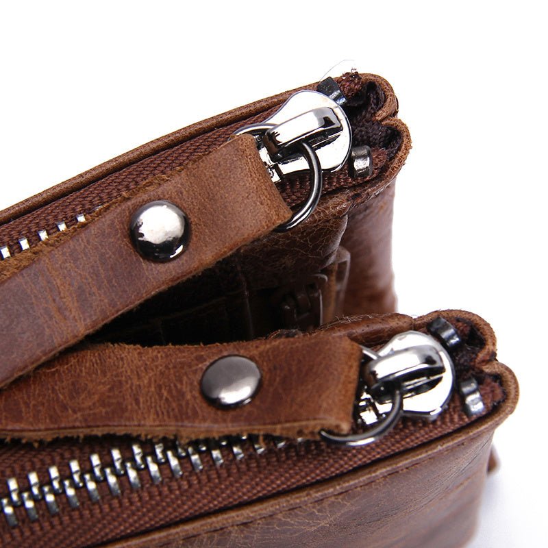 Luxury Genuine Leather Short Wallet  - By Qivii