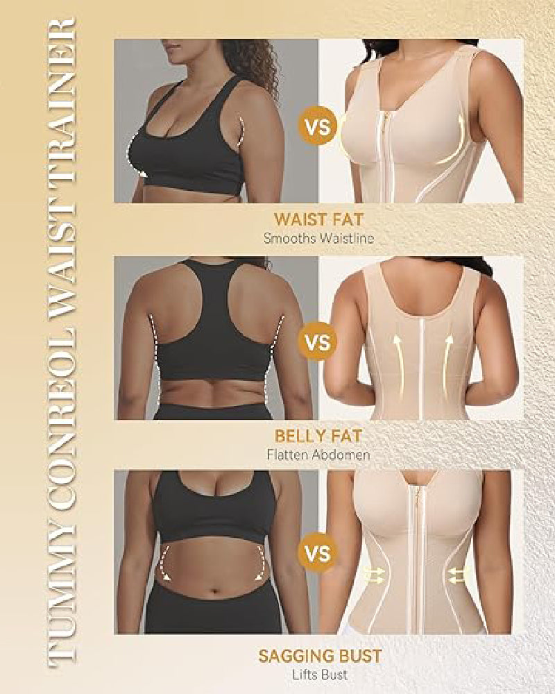 Shapshe® Women's Waist Trainer Tummy Control Hourglass Girdle With Bra