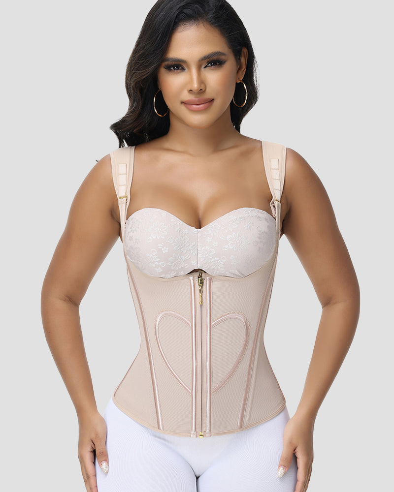 Shapshe® Fajas Colombianas Heart Pattern Tank Top Waist Trainer