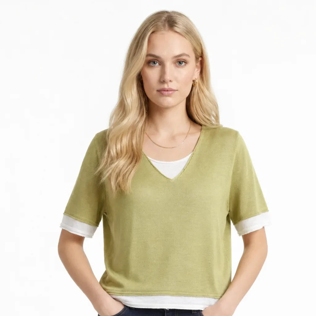 Macy Layered Knit Top