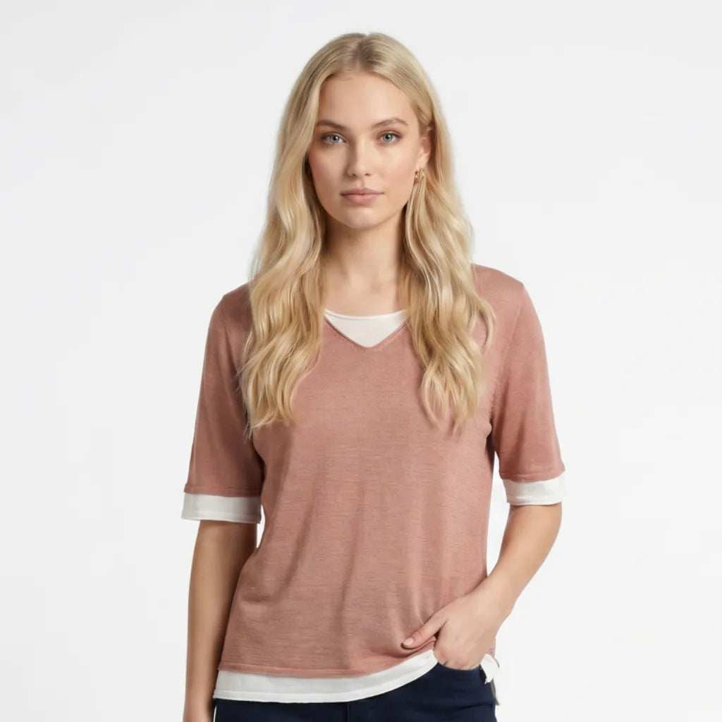 Macy Layered Knit Top