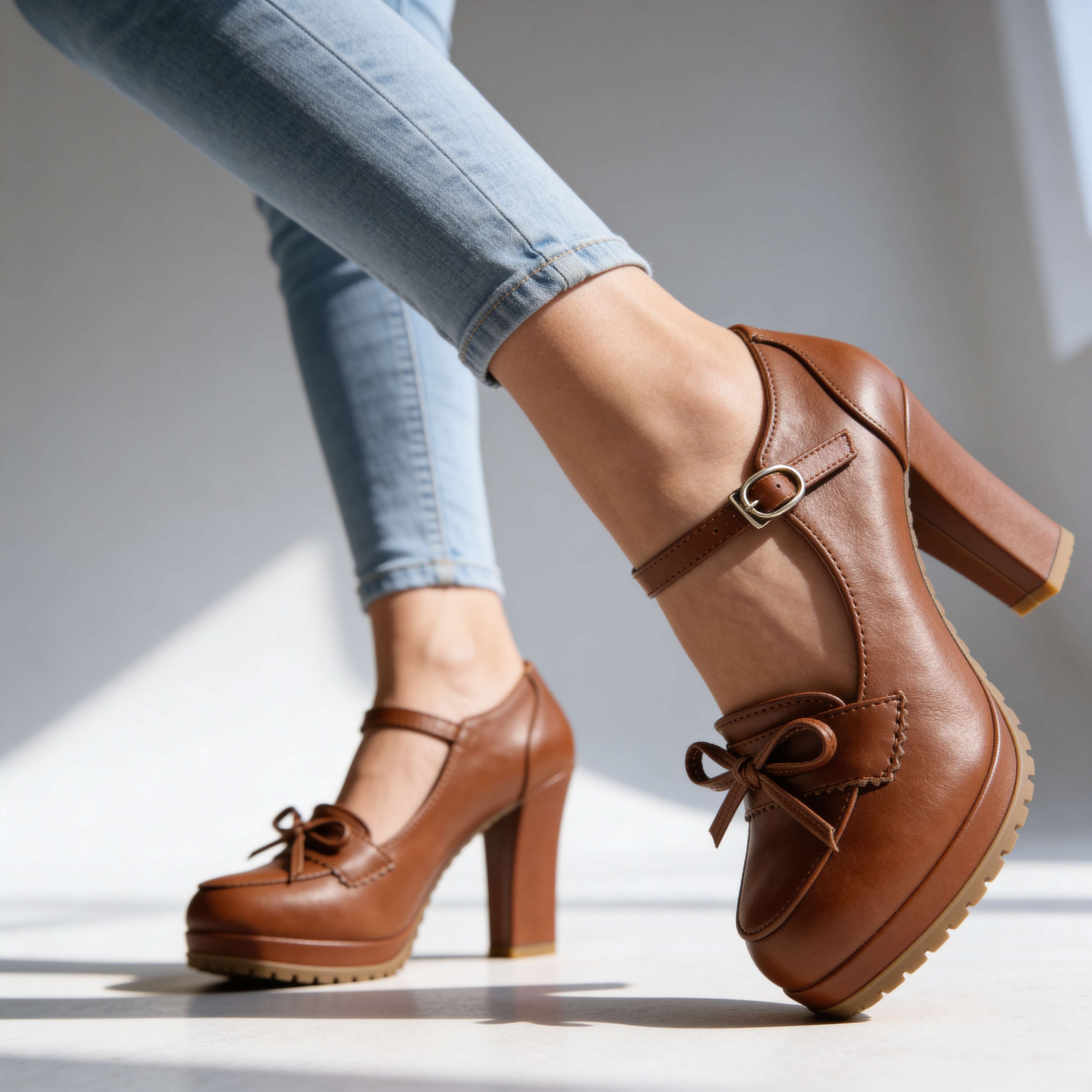 Ashley Bow-Tie Buckle Pumps