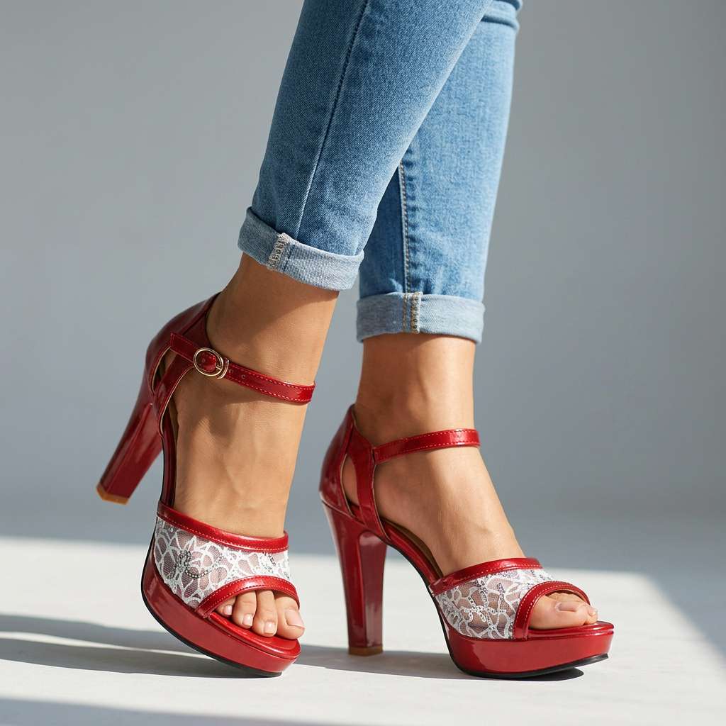 Alessia Open Toe Heels