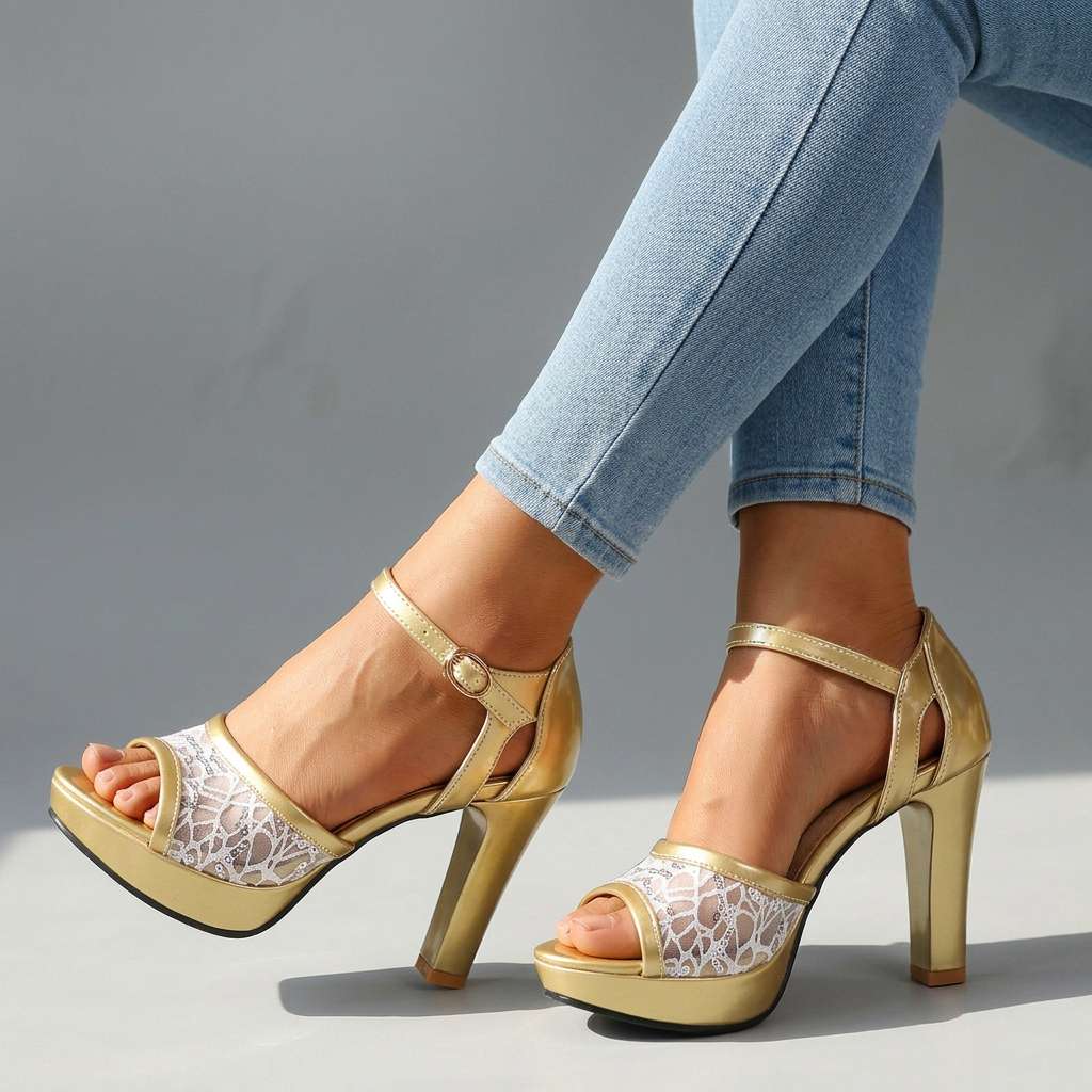Alessia Open Toe Heels