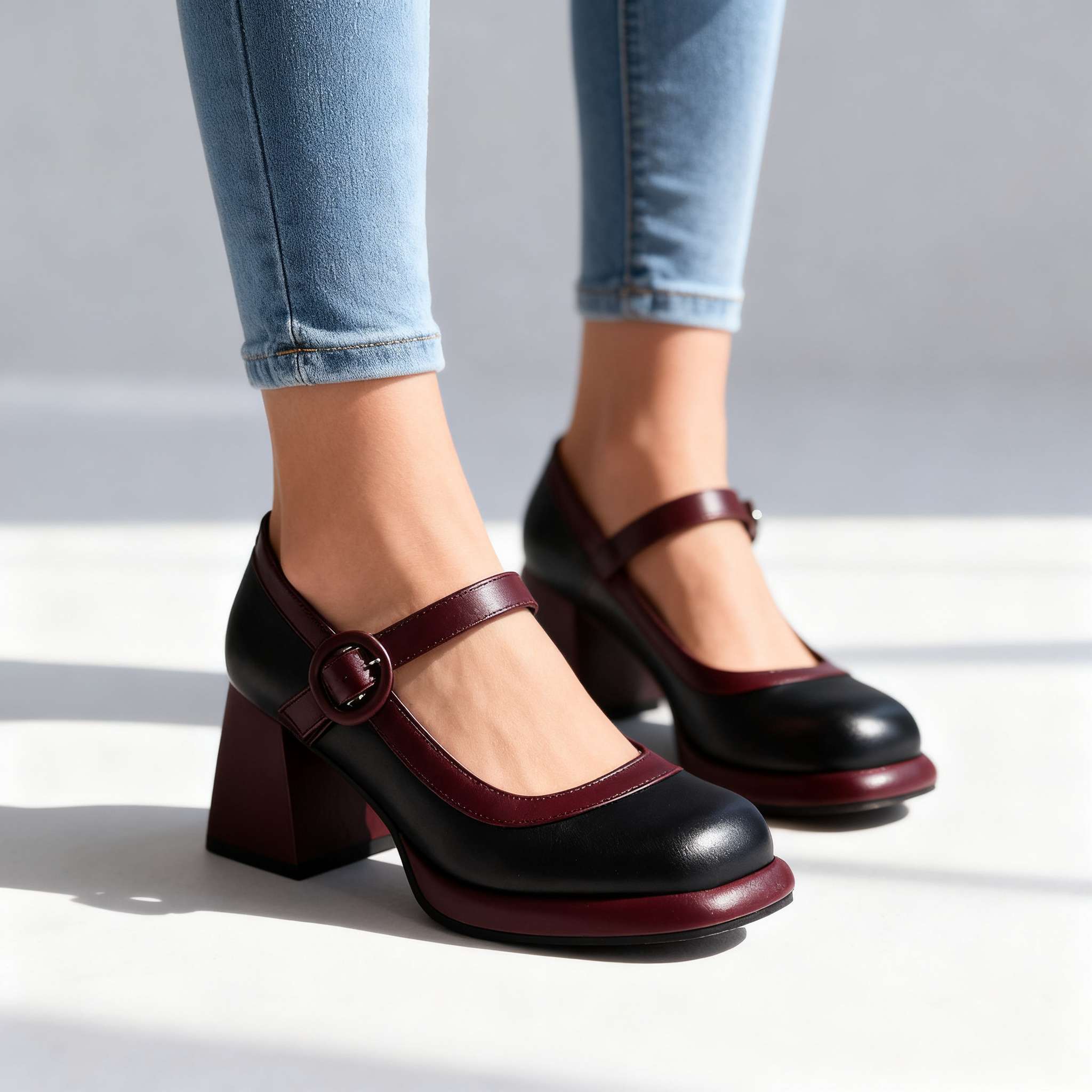 Sabina Buckle Strap Pumps