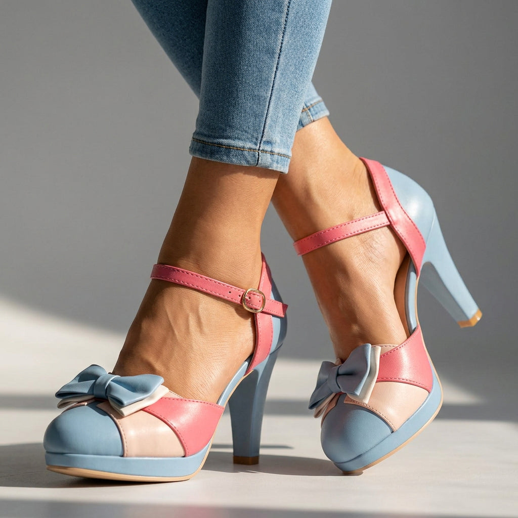 Leylah Bow Tie Heels