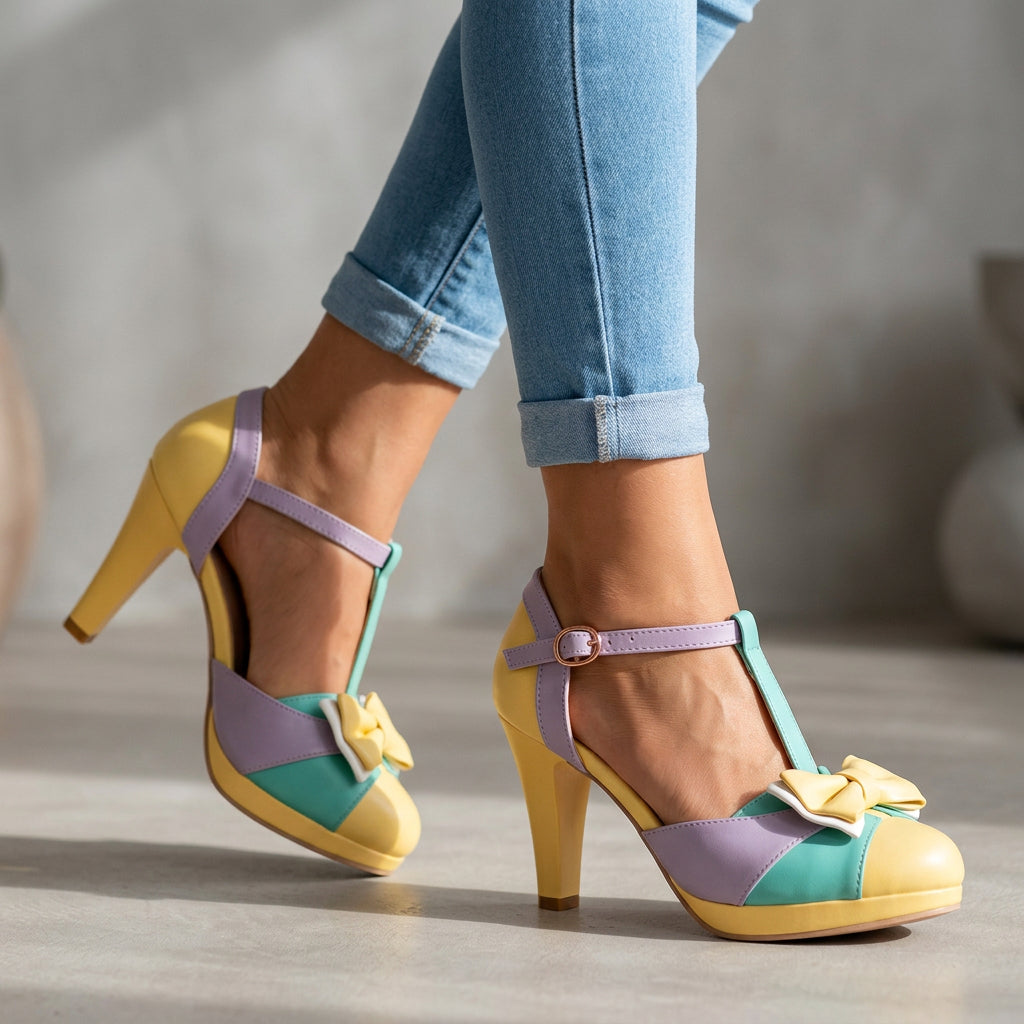 Leylah Bow Tie Heels