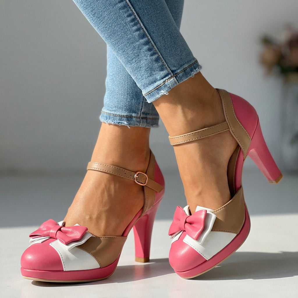 Leylah Bow Tie Heels