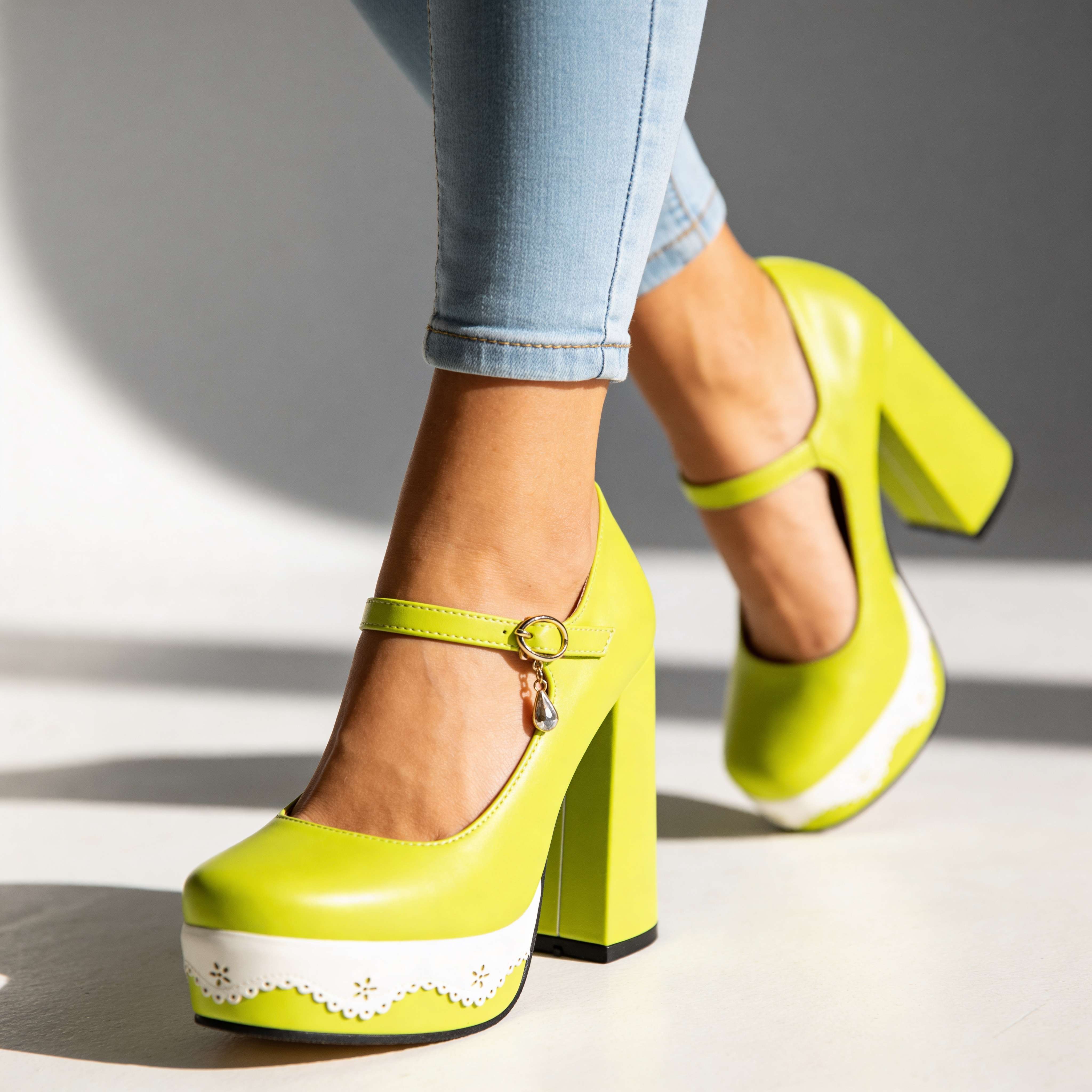 Sashia Gem Buckle Heels