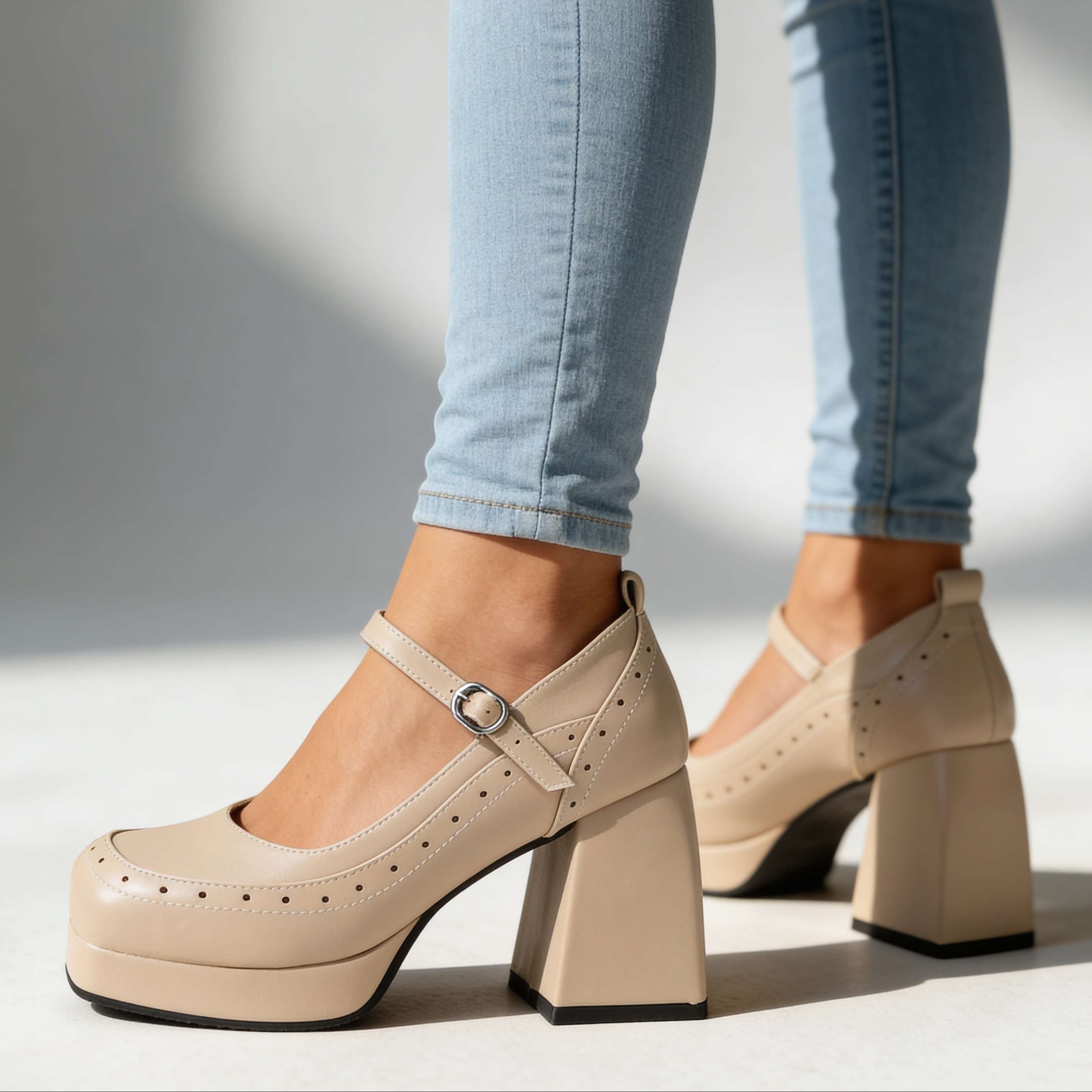 Amelia Brogue Heels