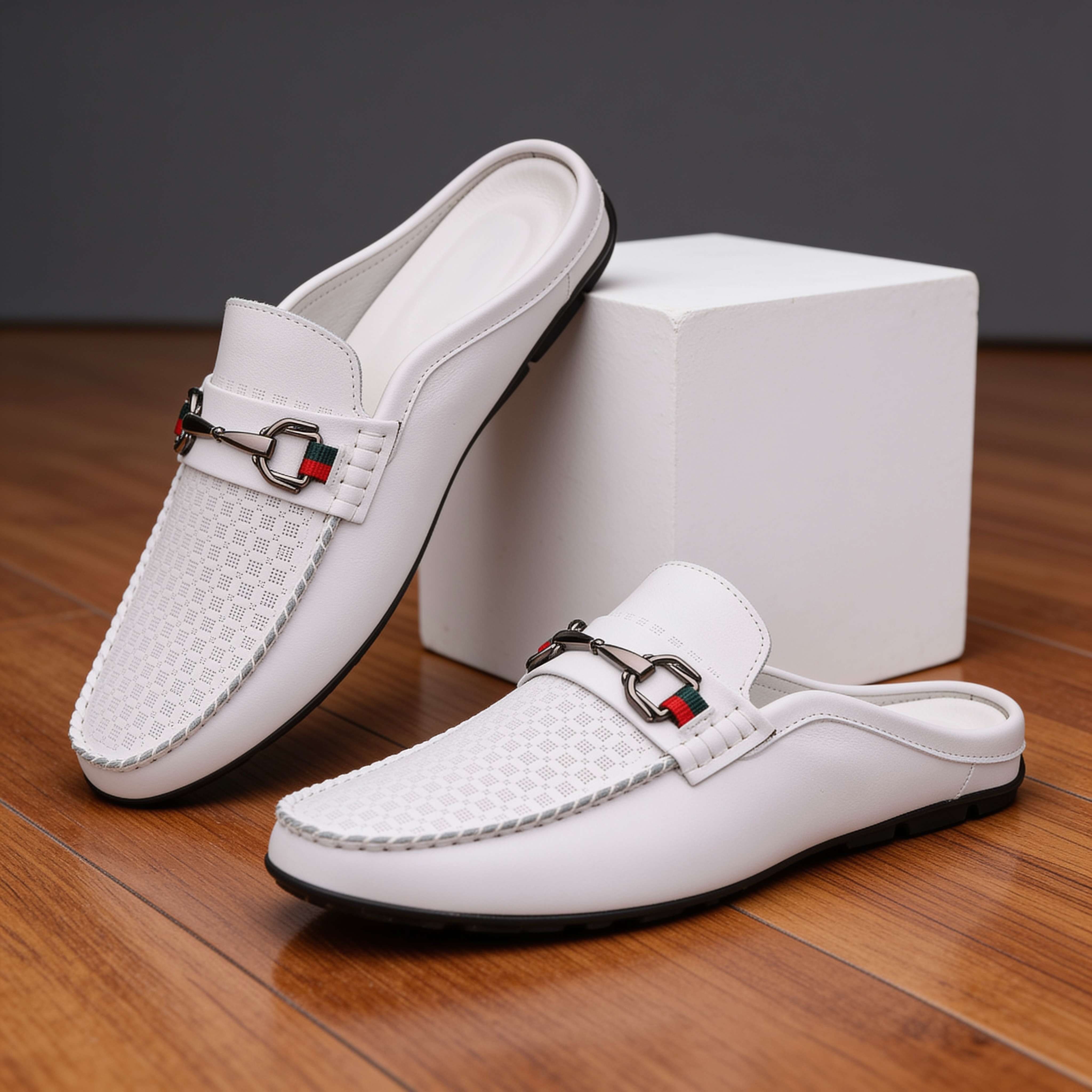 Verrano Leather Mule Loafers