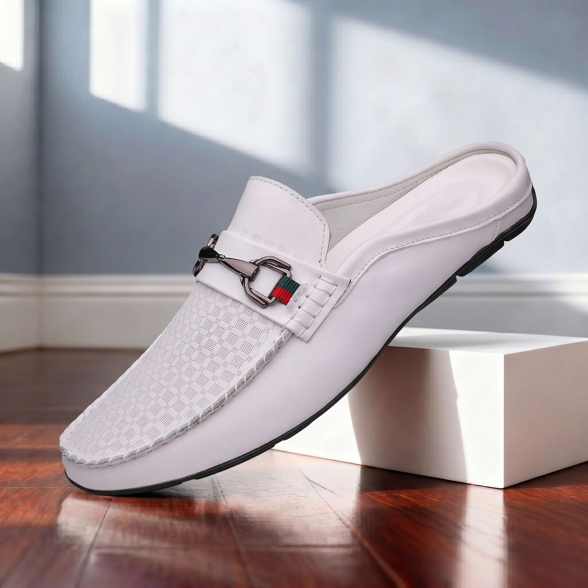 Verrano Leather Mule Loafers