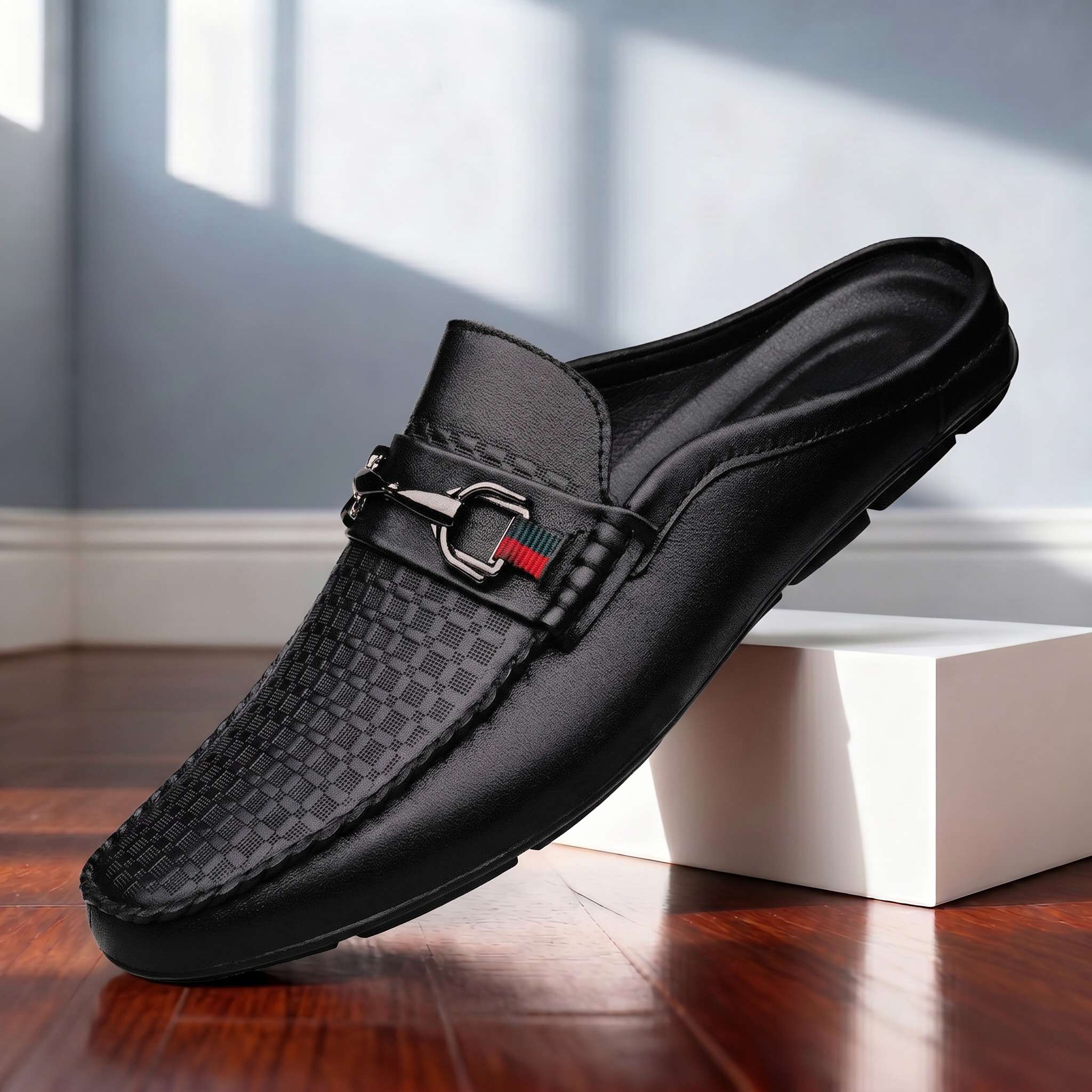Verrano Leather Mule Loafers