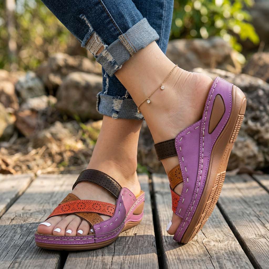 Annabel Floral Orthopedic Slides