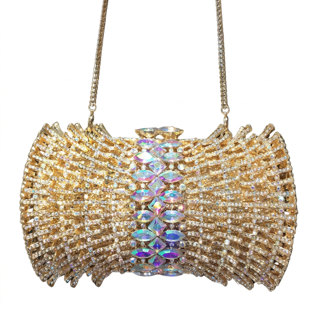 Wings Crystal Clutch  - By Qivii