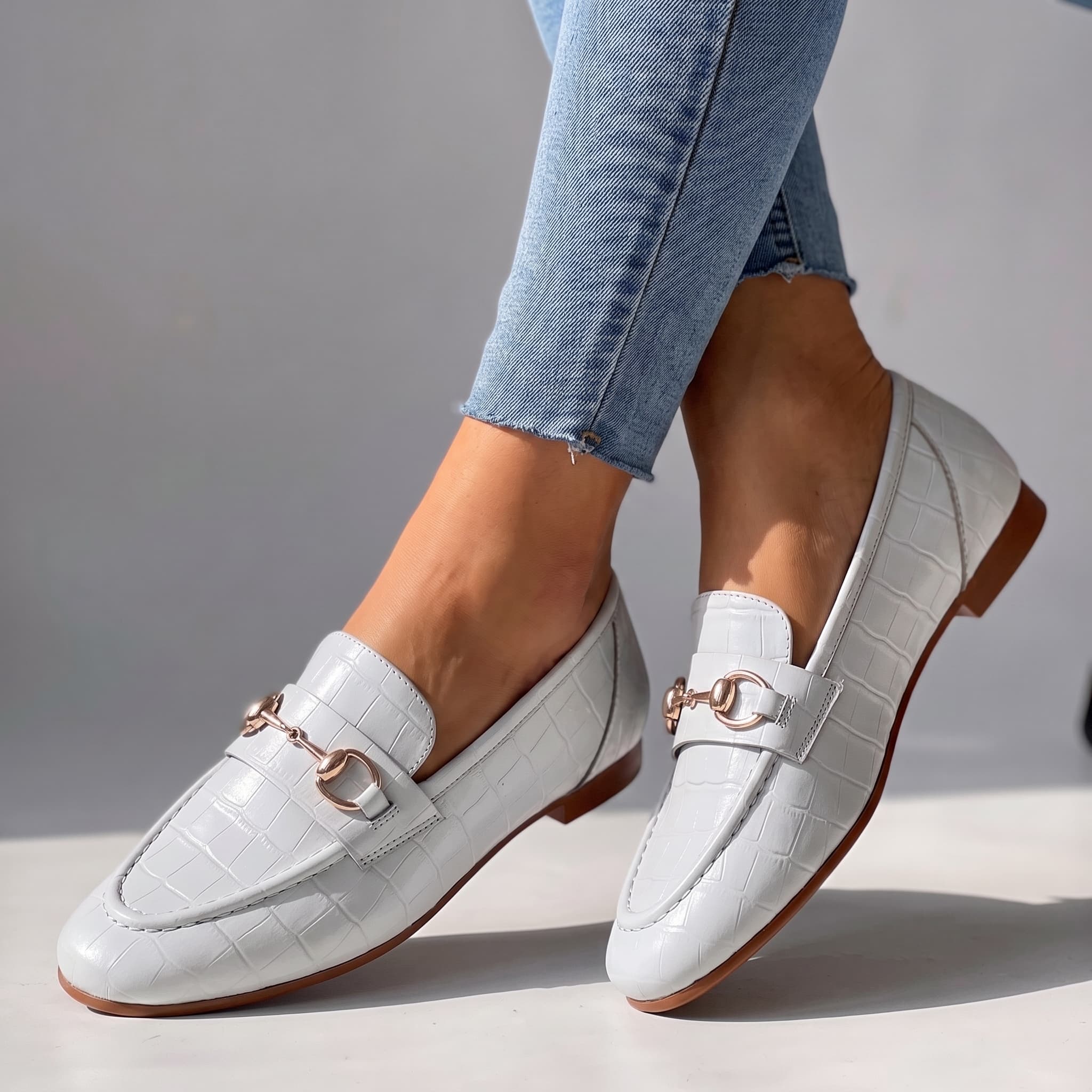Louise Leather Horsebit Loafers