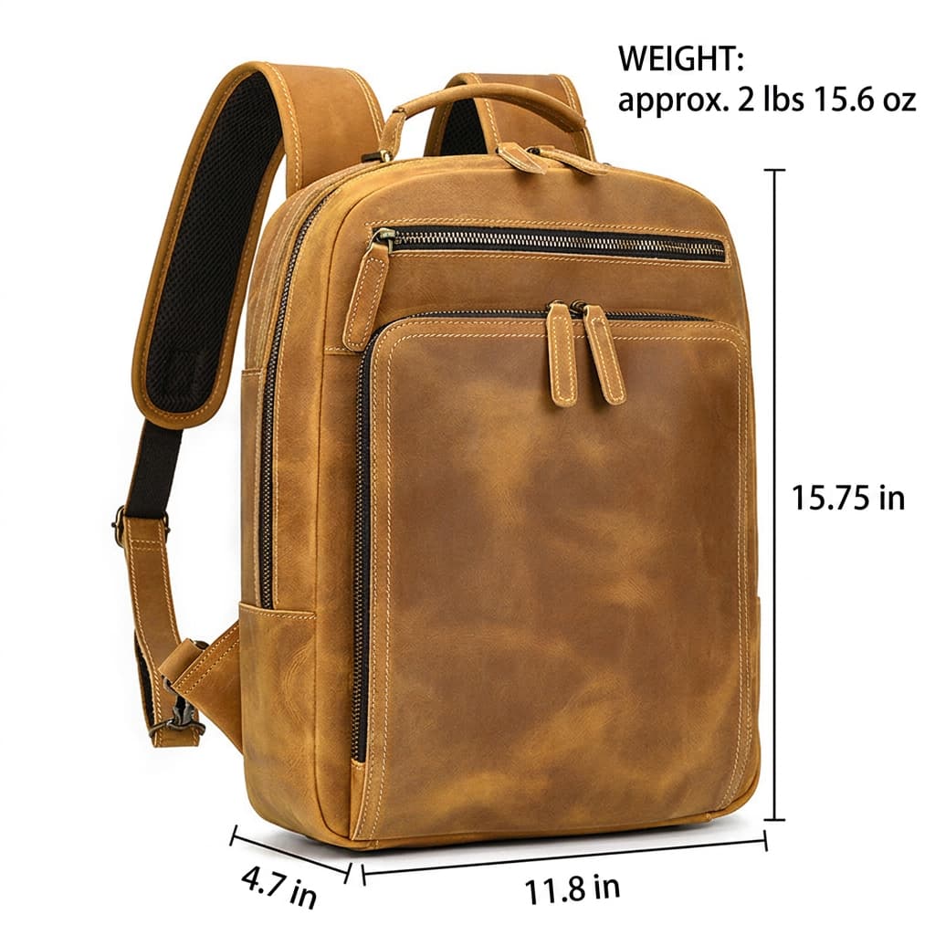 Radnor Leather Laptop Backpack