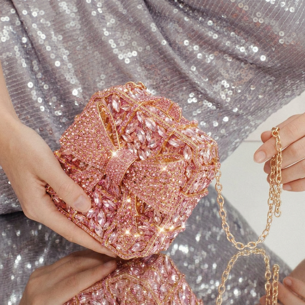 Wrapped in Love Crystal Clutch  - By Qivii