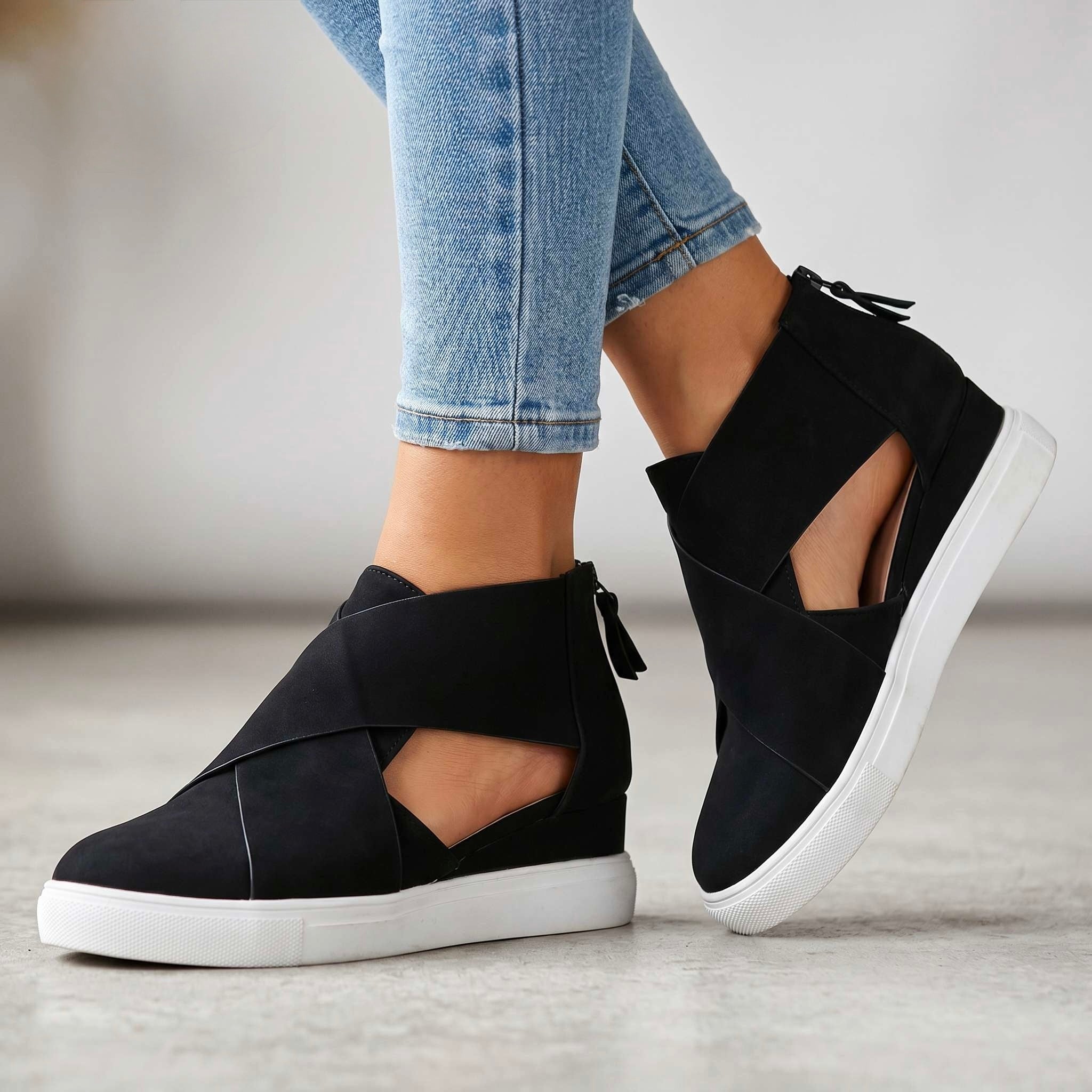 Makenzie Open Crossover Sneakers