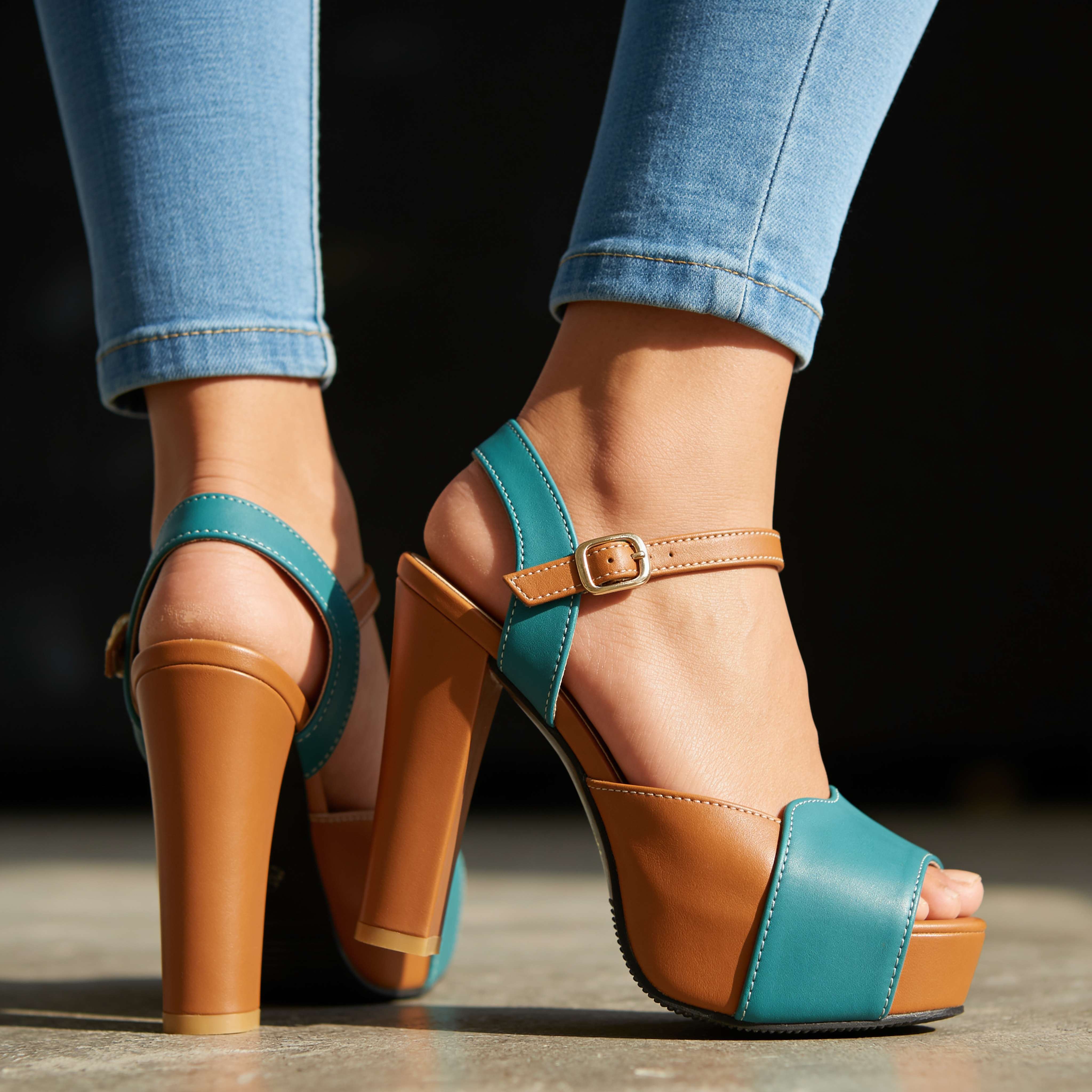 Adela Open Toe Heels