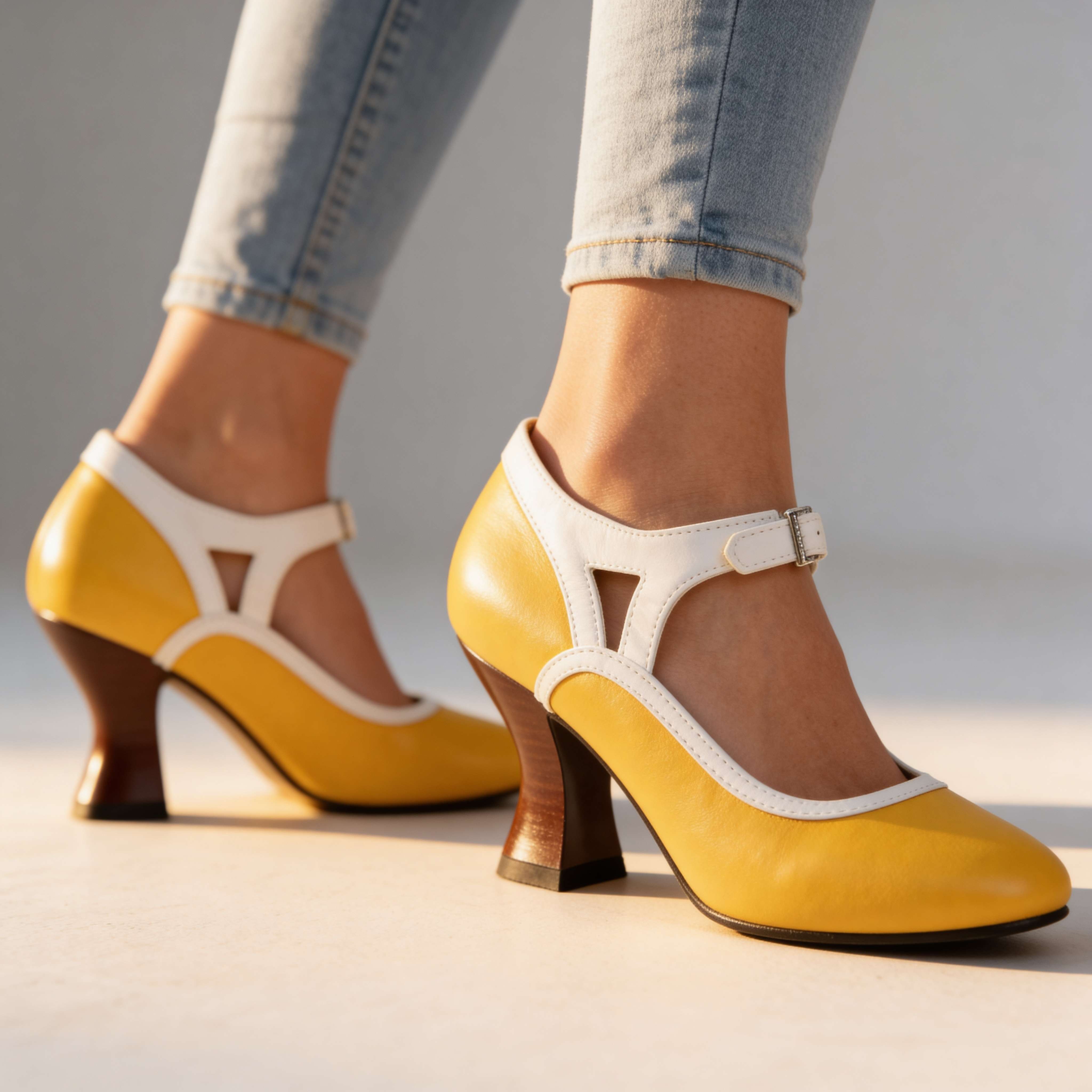 Alissa Buckle Strap Loafers