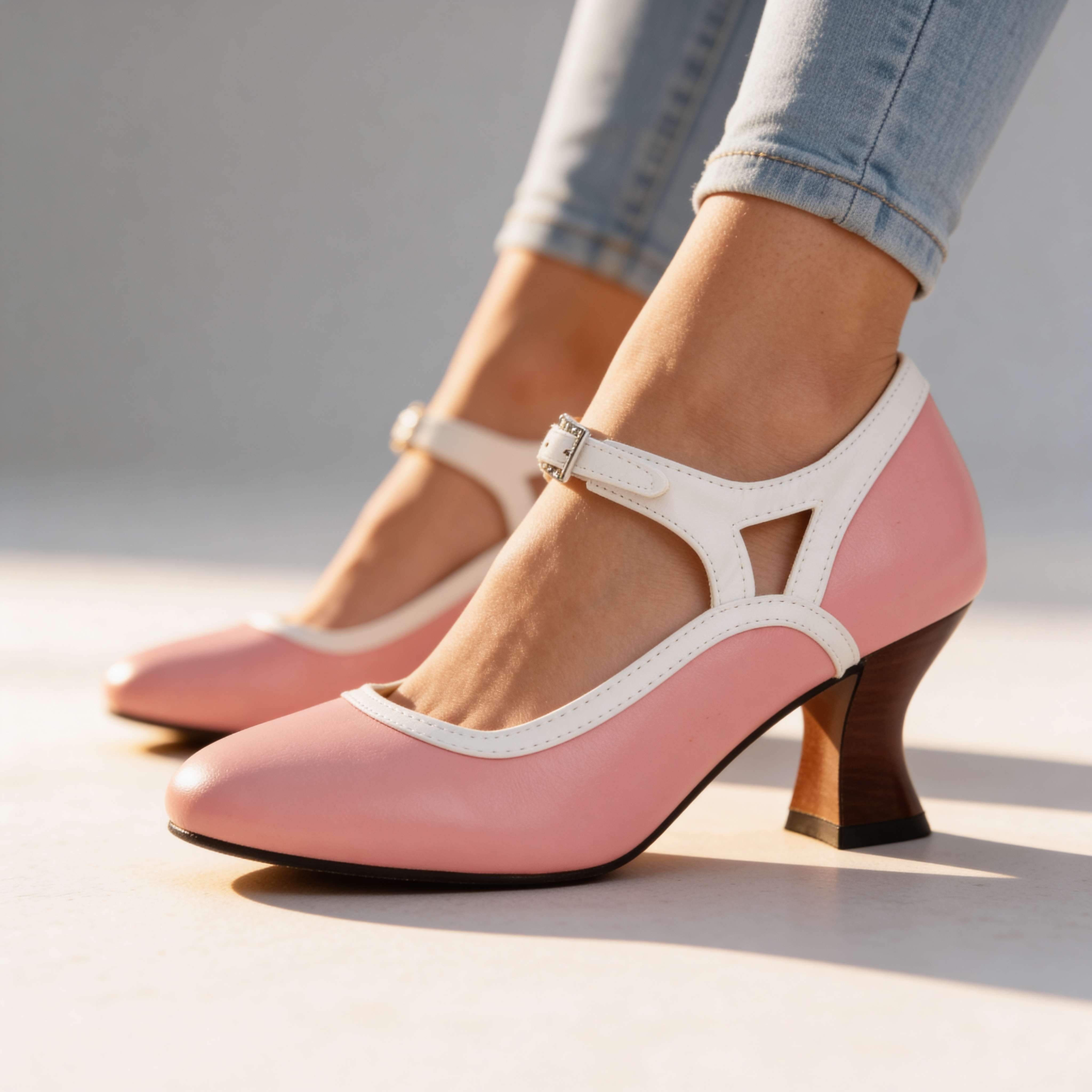 Alissa Buckle Strap Loafers