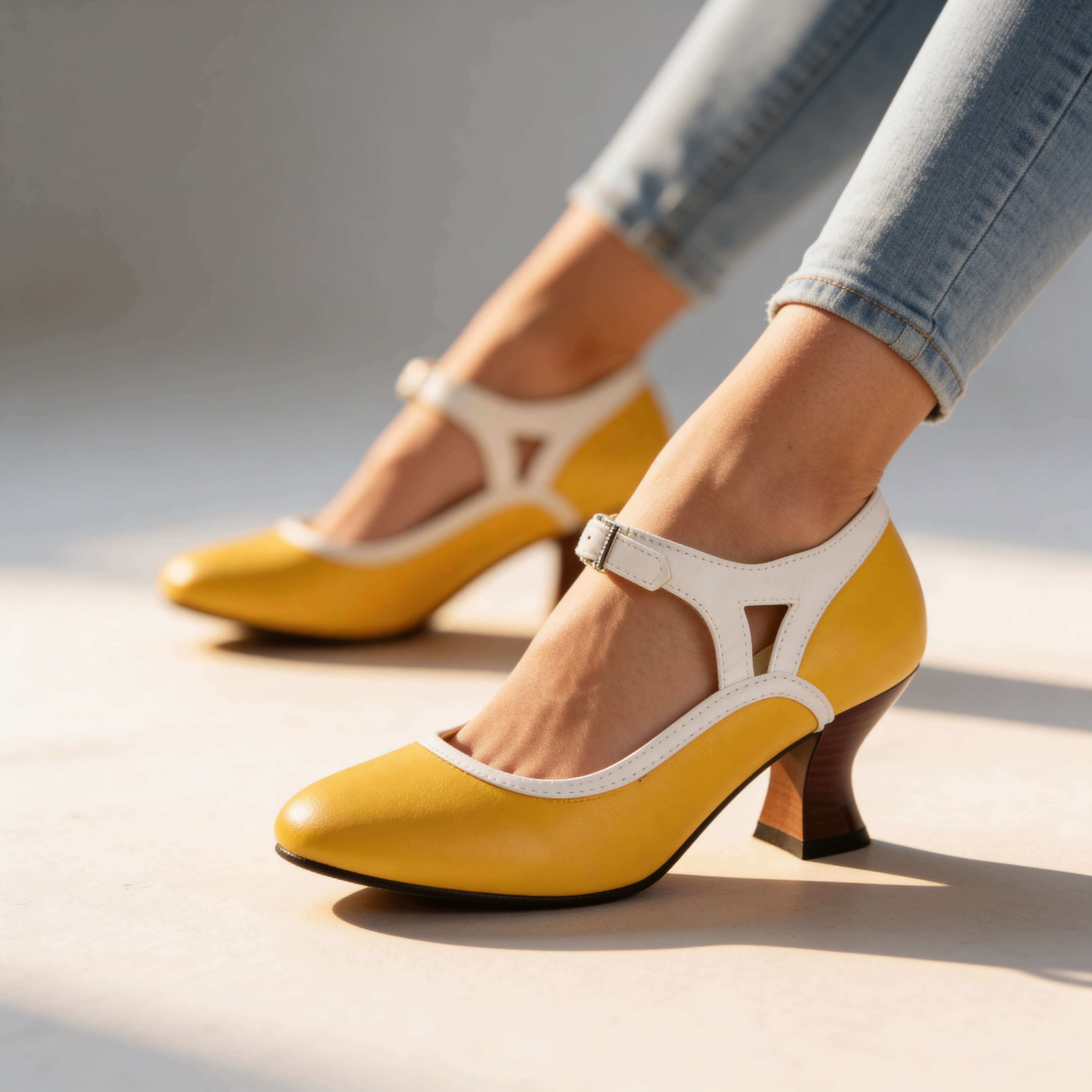 Alissa Buckle Strap Loafers