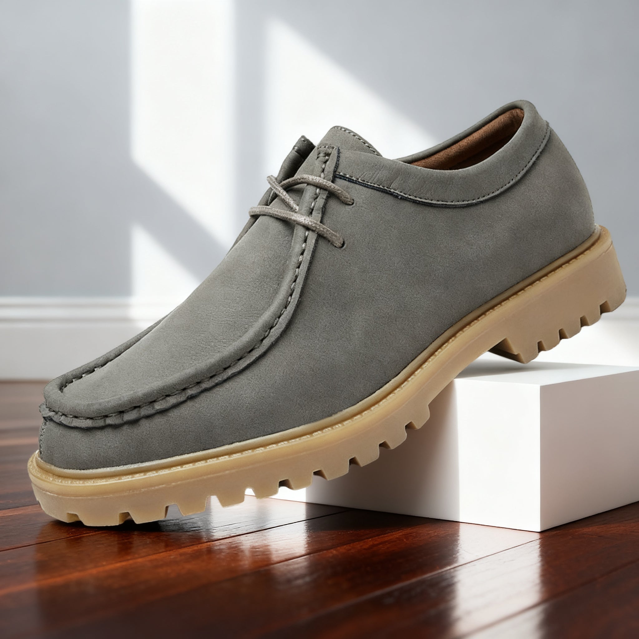 John Mason Leather Moc-Toe