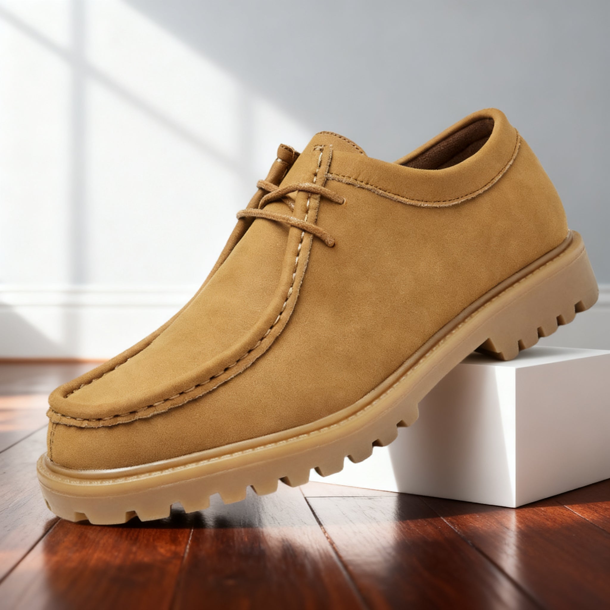 John Mason Leather Moc-Toe