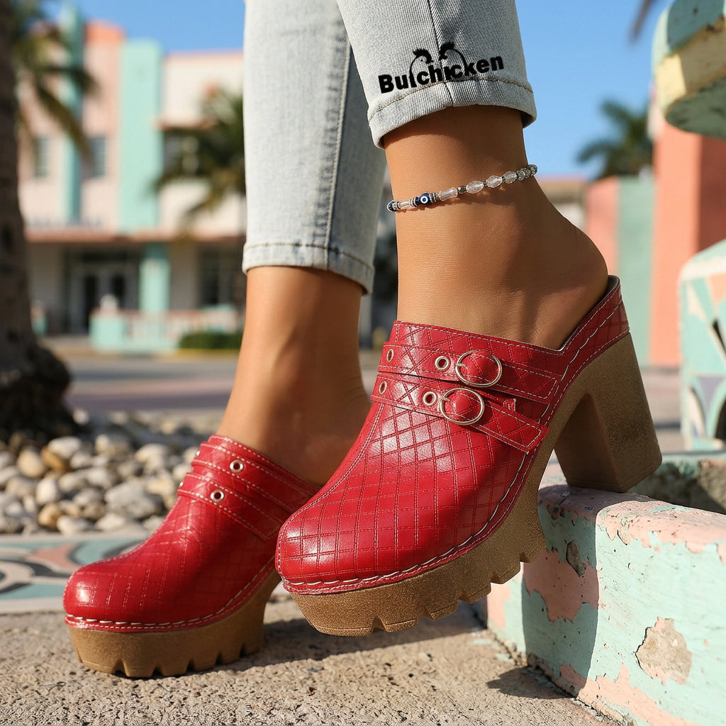 Jeannie Twin Strap Heels