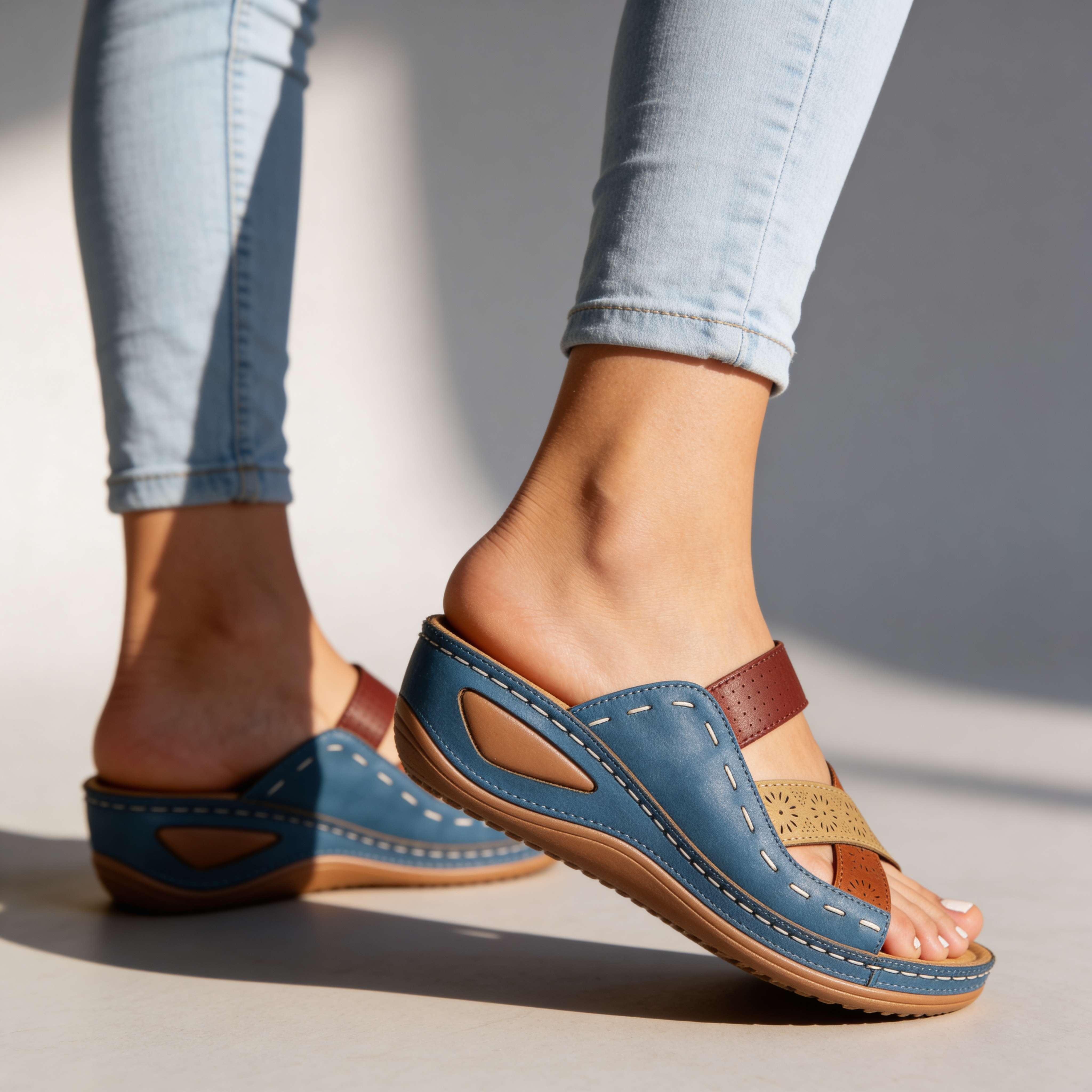 Annabel Floral Orthopedic Slides