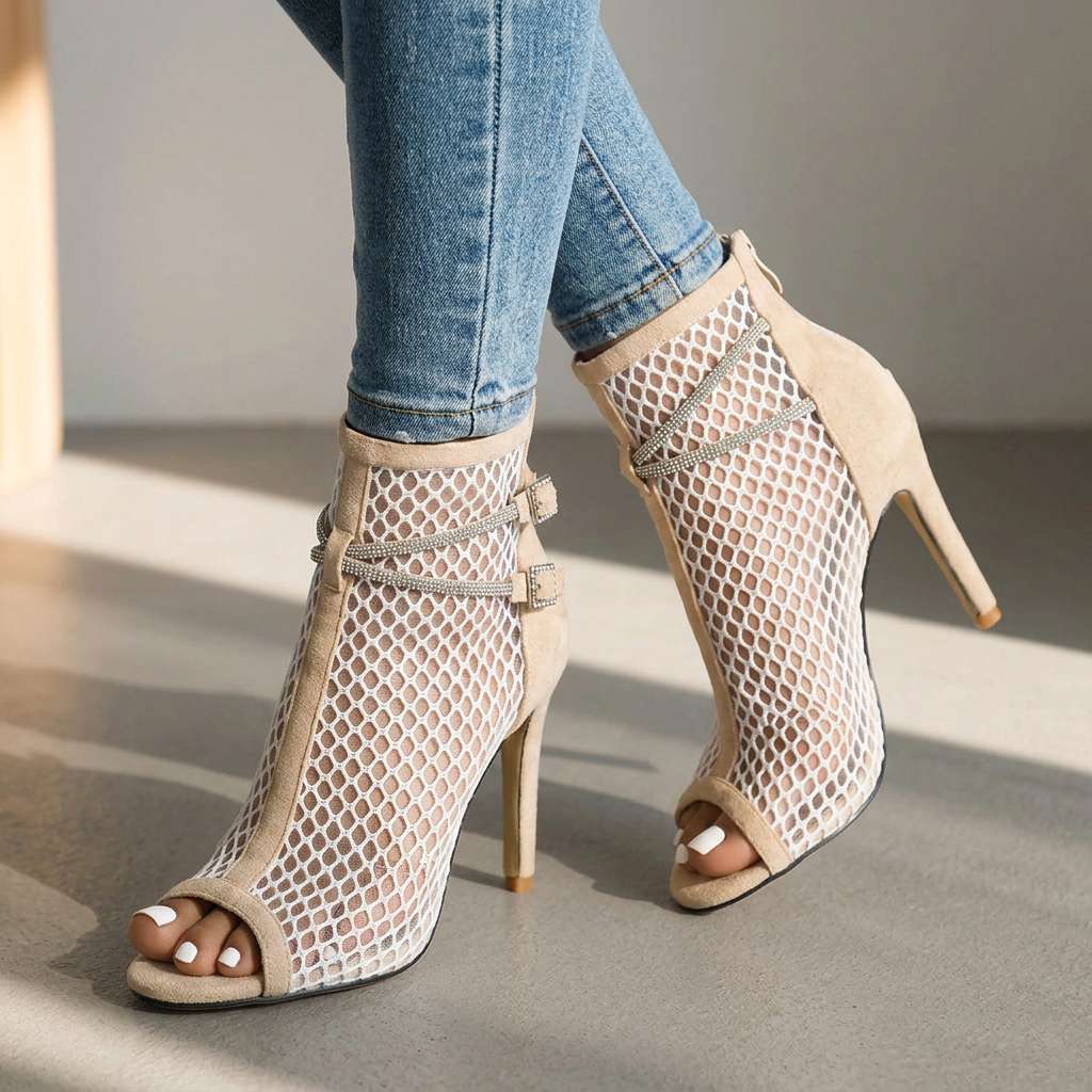 Juliana Open Toe Heels