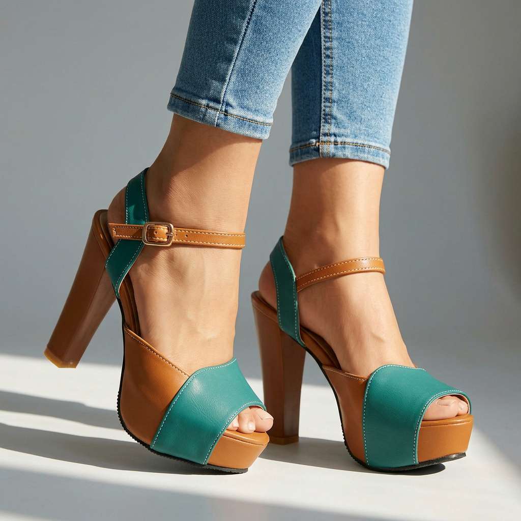 Adela Open Toe Heels