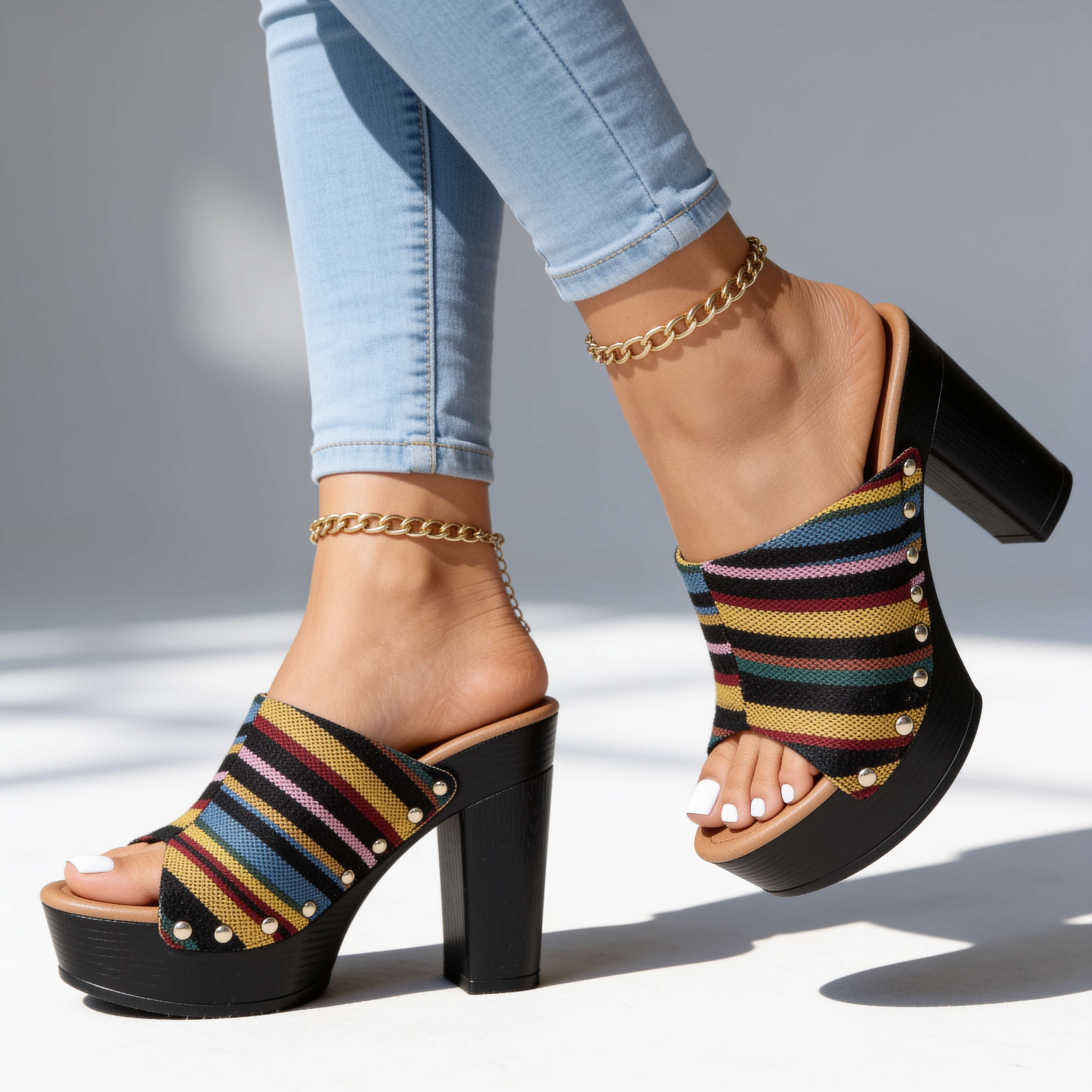 Carmella Open Toe Heels