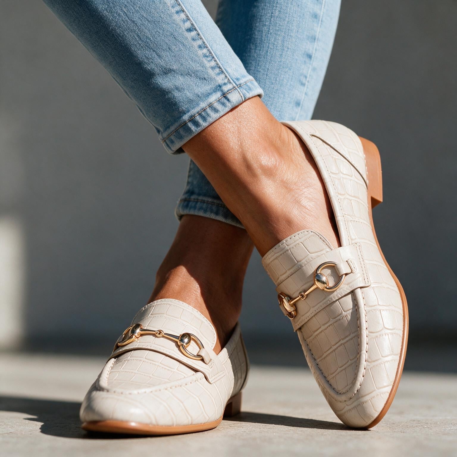 Louise Leather Horsebit Loafers