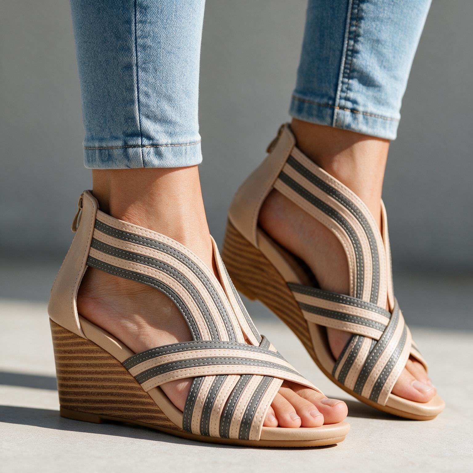 Audrey Cross-Strap Heels