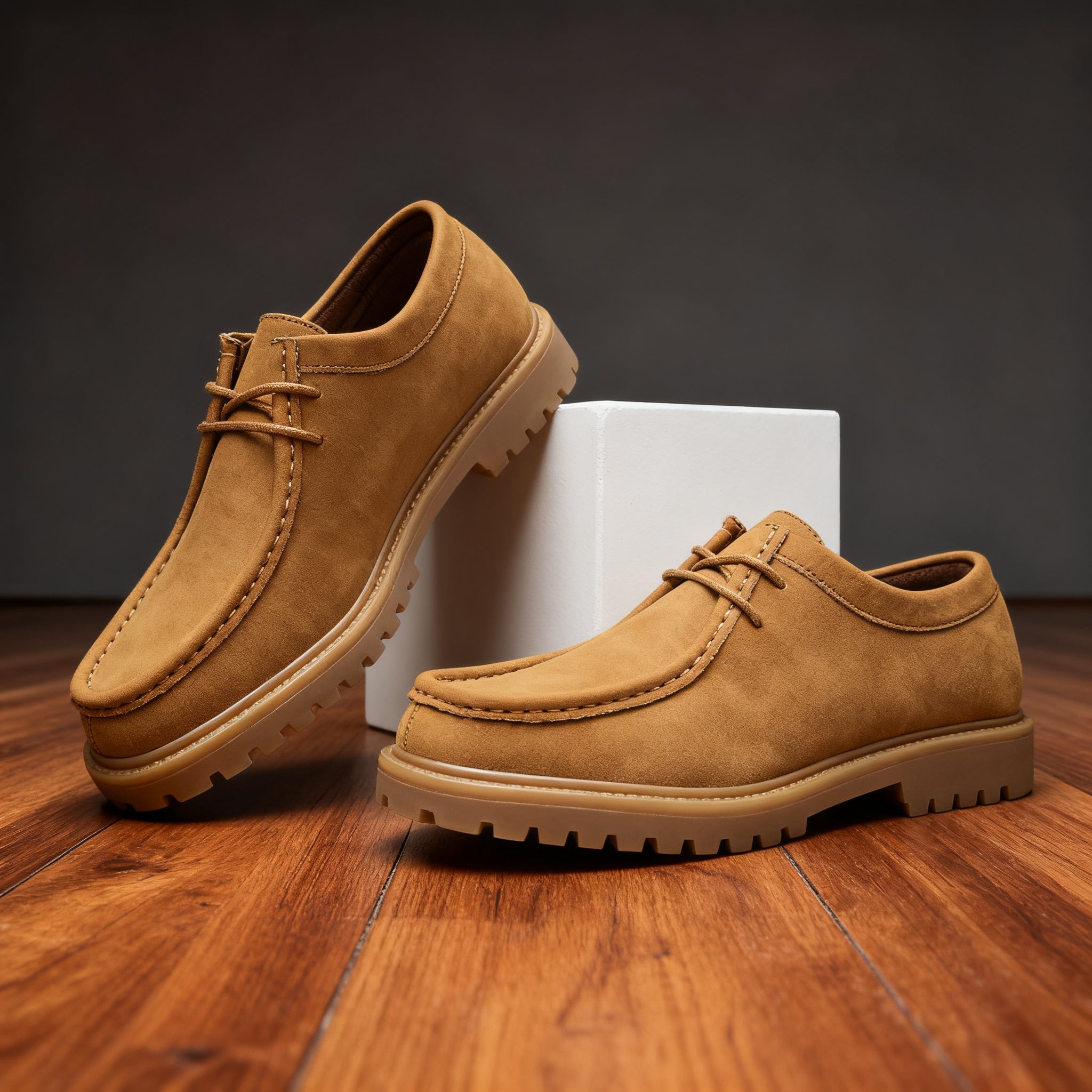 John Mason Leather Moc-Toe