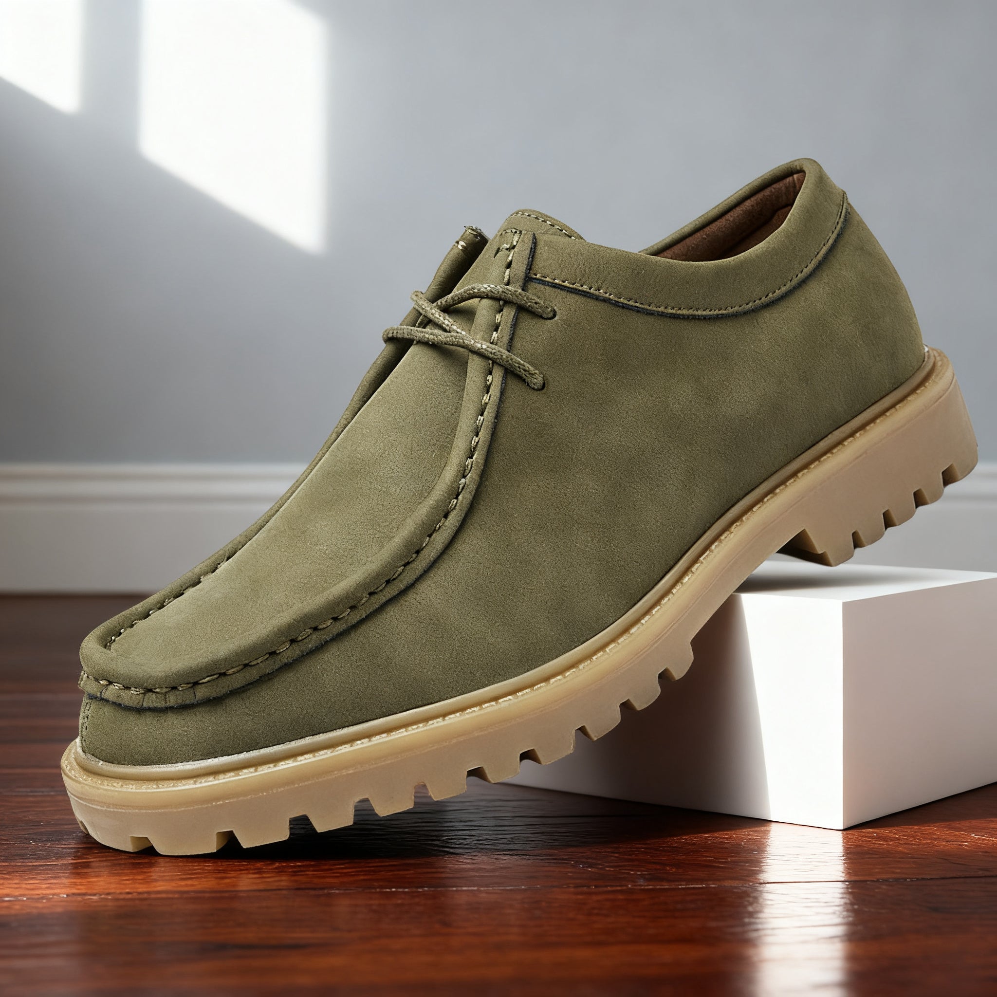 John Mason Leather Moc-Toe