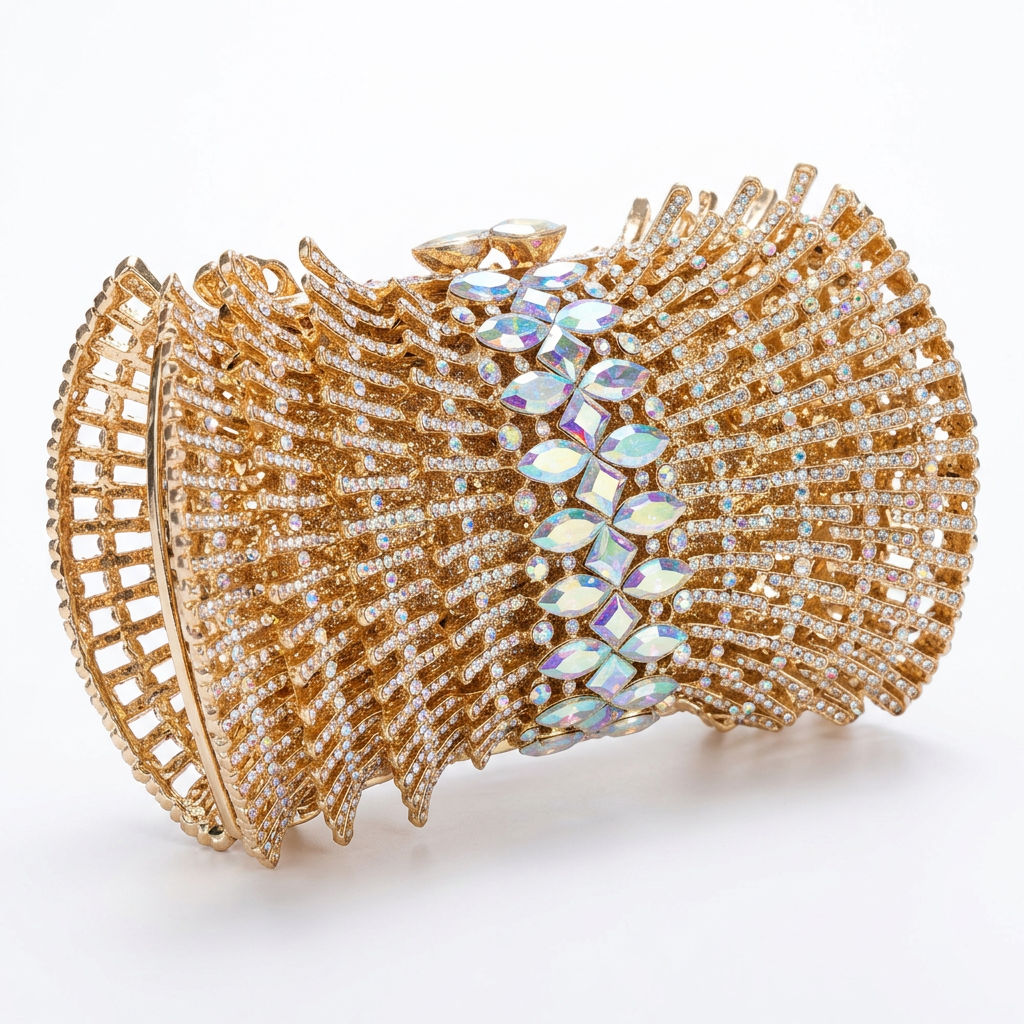 Wings Crystal Clutch  - By Qivii