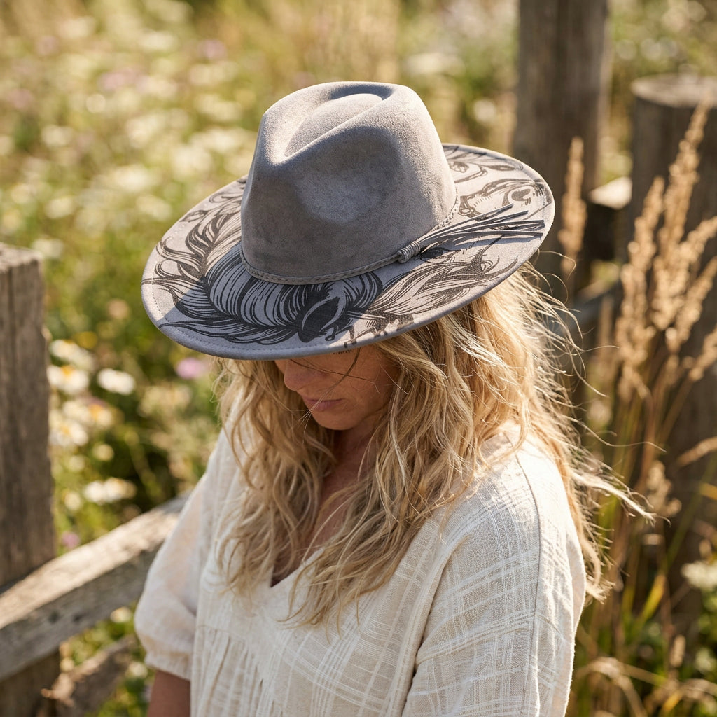 Merry Rose Suede Hat