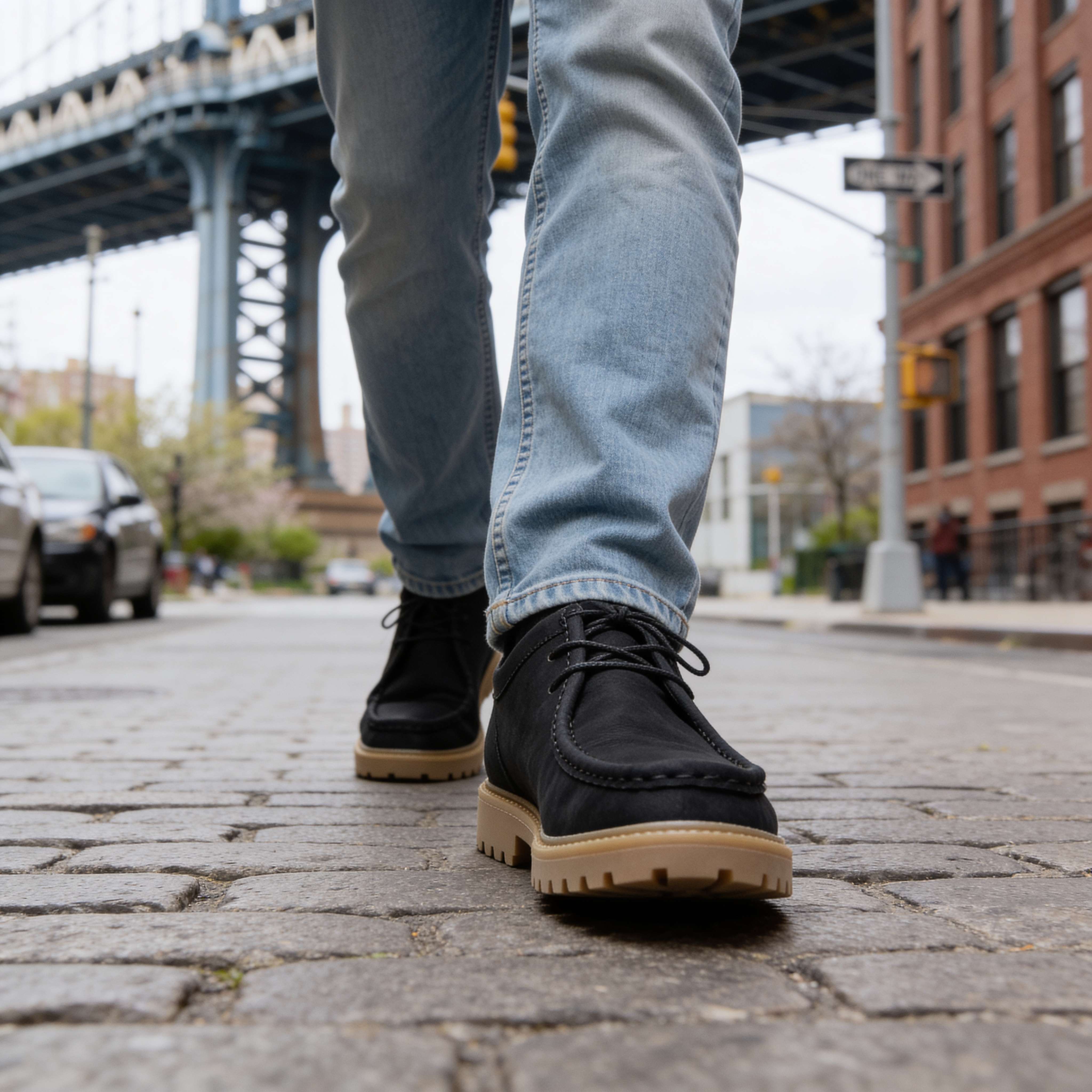 John Mason Leather Moc-Toe
