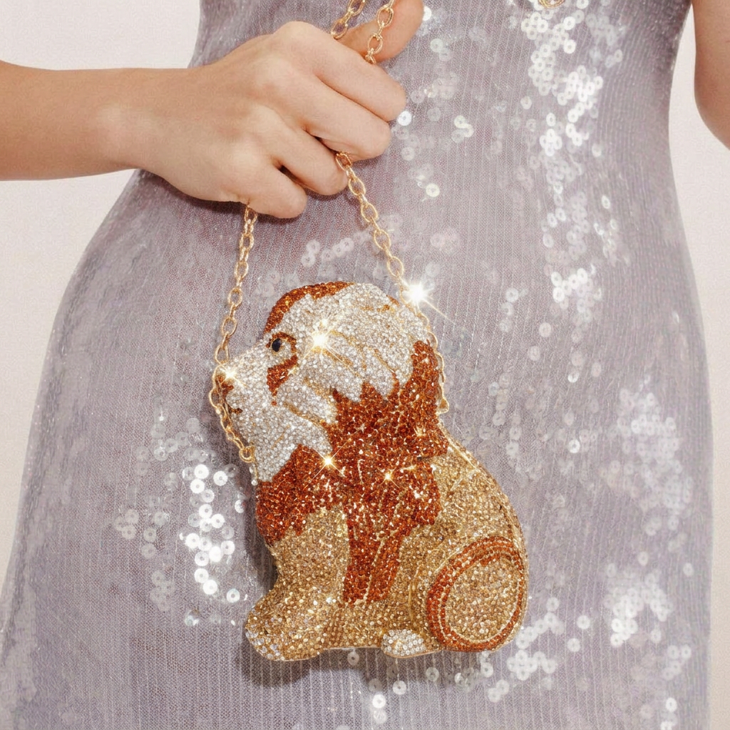 Regal Crystal Clutch  - By Qivii