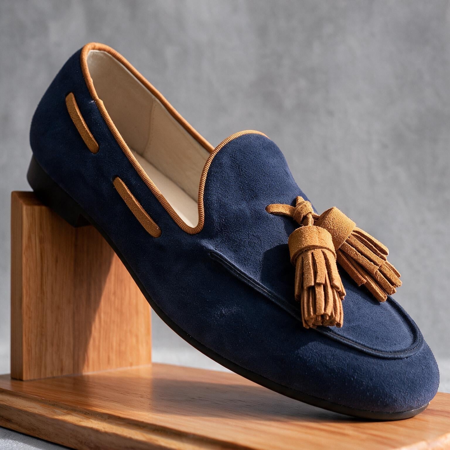 Luciana Suede Tassel Loafers