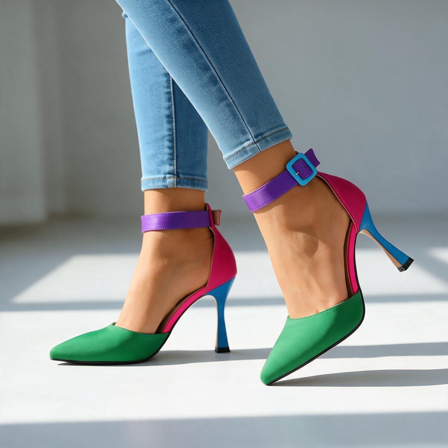 Jolene Buckle Heels
