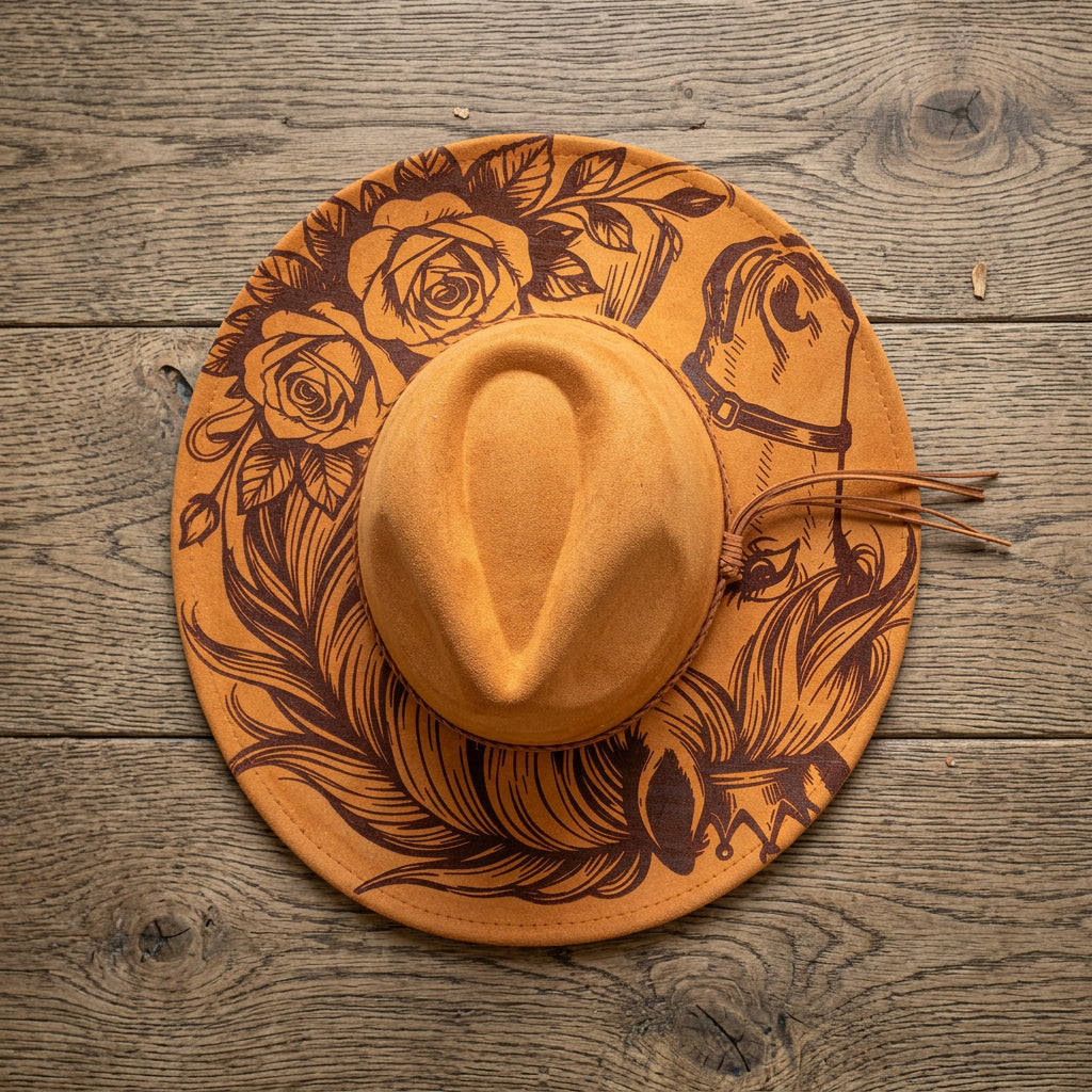 Merry Rose Suede Hat