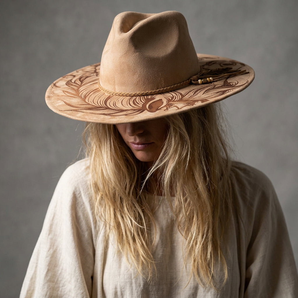 Merry Rose Suede Hat