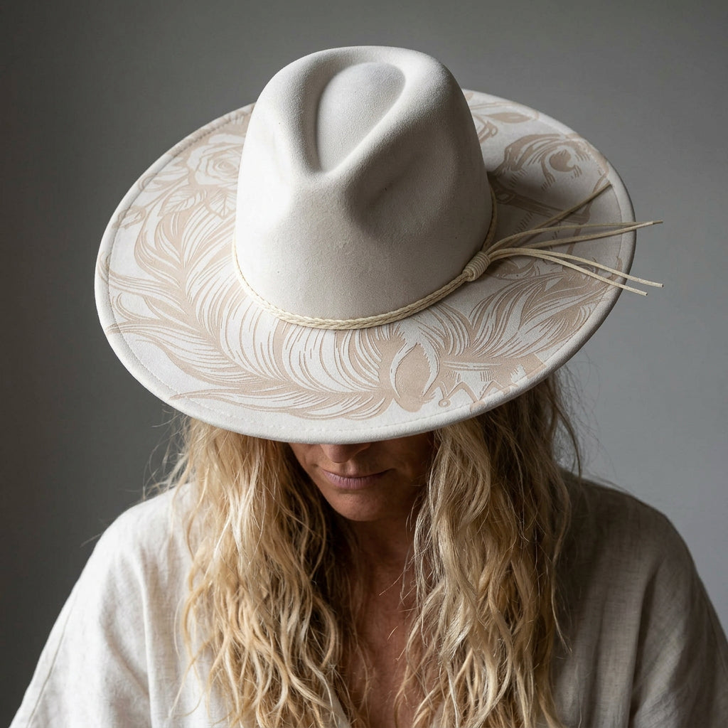 Merry Rose Suede Hat